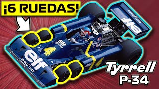 El ÚNICO Coche de 💥 6 RUEDAS en GANAR una Carrera TYRRELL P34 Neumáticos Muy RAROS Historia F1 [upl. by Ansaev]