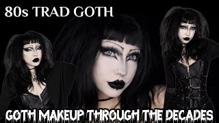 80s TradGoth goth makeup through the decades [upl. by Janka]