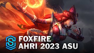 Foxfire Ahri Skin Spotlight  League of Legends [upl. by Fionna507]