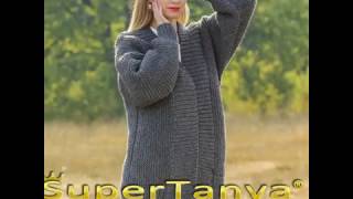 SUPERTANYA oversized hand knit slouchy grey cardigan [upl. by Okim791]