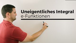 Uneigentliches Integral bei eFunktionen unbestimmte Grenze unendlich  Mathe by Daniel Jung [upl. by Mayman770]