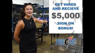 Get Hired amp Receive A 5000 Sign On Bonus With Precise Tool [upl. by Kcub]