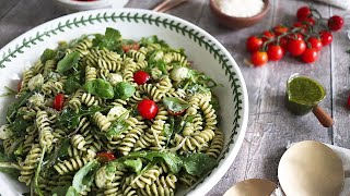 Summer Pesto Pasta Salad Recipe [upl. by Balmuth123]