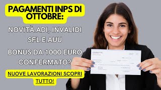 📢 INPS OTTOBRE Pagamenti Bonus e Novità per Disabili – AGGIORNAMENTO [upl. by Perl768]