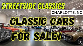 CLASSIC CARS FOR SALE AT STREETSIDE CLASSICS DEALERSHIP [upl. by Eveam]