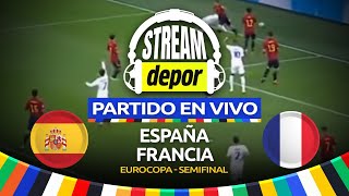 ESPAÑA VS FRANCIA EN VIVO  SEMIFINALES  EUROCOPA 2024 [upl. by Champ]