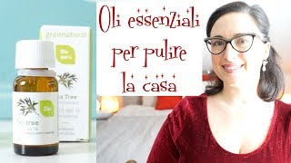 COME USO GLI OLI ESSENZIALI PER PULIRE IN CASA  ricette diy [upl. by Ycul]