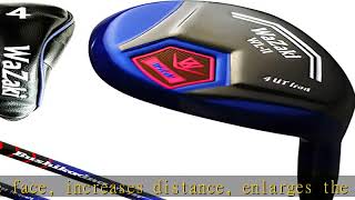 Japan WaZaki Hybrid Iron USGA R A Rules Single Golf Club with CoverWLIIs ModelBlack Blue Finish [upl. by Ahc]