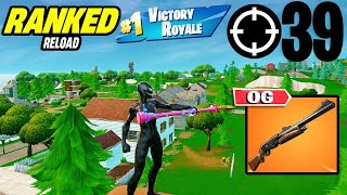 39 Elimination Solo Vs Squads quotRanked RELOADquot Elite Gameplay Wins Fortnite PS4 Controller On PC [upl. by Liddie495]