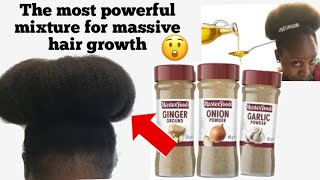 How to make ginger  onion and garlic oil for hair growth The most powerful oil ever  diy hair oil [upl. by Chandler]