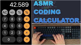 ASMR Programming  Calculator App like iOS using JavaScript  No Talking [upl. by Tomkin791]