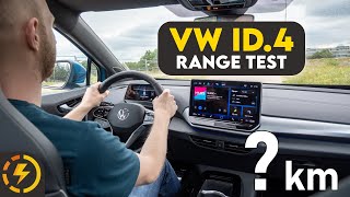 Volkswagen ID4 Range Test at 90 100 and 130kmh [upl. by Deb]