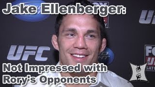 Jake Ellenberger Is Not Impressed with Rory MacDonalds Opponents [upl. by Trovillion811]