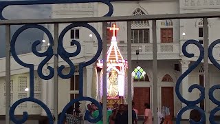 161124 Velankanni Saturday Car procession inside shrine basilica [upl. by Terle]