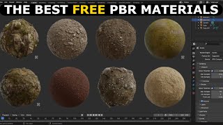 These PBR Materials Are FREE  Blender Tutorial [upl. by Yevoc]