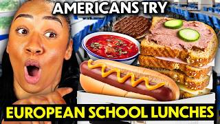 Americans Try European School Lunches Italy Norway Germany [upl. by Ellerey]