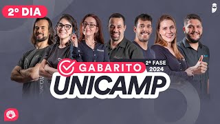 Gabarito UNICAMP 2024  2ª Fase 2º dia – Correção de prova AO VIVO [upl. by Aicener]