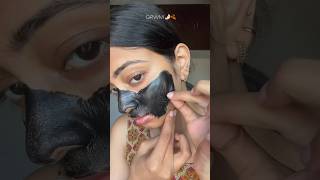 Charcoal peel off mask🖤 peeling charcoal mask peeloffmasks instagood [upl. by Irek590]