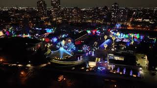 Drone Video  Lincoln Park Zoo  Zoolights 2022 [upl. by Atkinson]