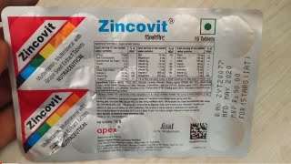 Zincovit Tablet Uses  Multivitamin amp MultiMineral With Grape Seed Extract [upl. by Mcallister]