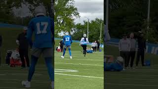 Terrion Arnolds FIRST practice interception  Detroit Lions shorts [upl. by Anatole]