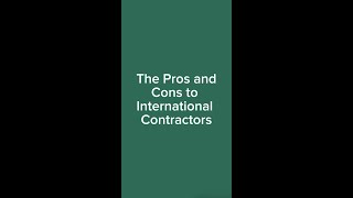 The Pros and Cons to International Contractors  Gusto [upl. by Ammon43]