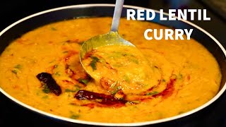 RED LENTIL CURRY  MASOOR DAL TADKA  MASOOR DAL RECIPE [upl. by Attiuqal]