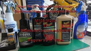 4Way Compound Comparison OptimumMeguiars [upl. by Haidabo]