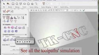 Artcam text toolpath artcam tutorial [upl. by Eibor]