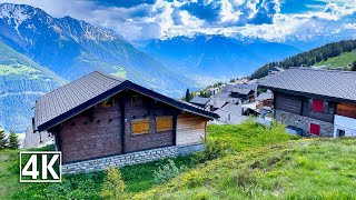 Bettmeralp Switzerland 🇨🇭 picturesque village in the Alps on the imposing Aletsch Glacier [upl. by Nodnas678]