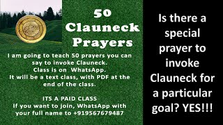 50 Clauneck Prayers For Wealth WhatsApp Class [upl. by Kcirtemed744]