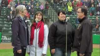 The Snowtones Singing  The Wpg Goldeyes Game [upl. by Martineau530]