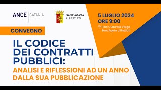 ConvegnoquotIl Codice dei contratti pubblicianalisi e riflessioni ad un anno dalla sua pubblicazionequot [upl. by Ahsiki]