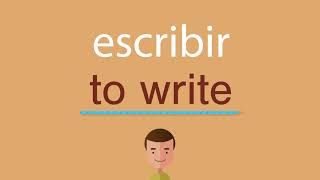 Cómo se dice escribir en inglés [upl. by Ellenahc]