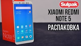 Смартфон Xiaomi Redmi Note 5 332GB Gold распаковка wwwsulpakkz [upl. by Moody]