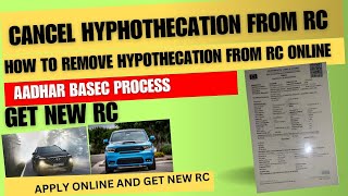 how to cancel hypothecation of vehicle online hypothecation removal process online [upl. by Inafit]