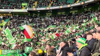 Soldier Song  Celtic fans sing Irish national anthem for St Patrick’s day weekend [upl. by Dollie]