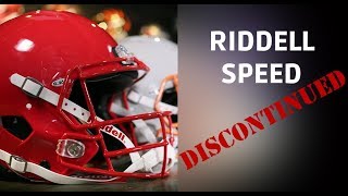 BREAKING  Riddell Speed Discontinued [upl. by Rambert]