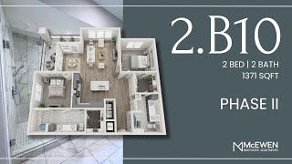 2B10  3332  Phase II  Two Bedroom  Virtual Tour  McEwen Northside Apartments [upl. by Lecia]