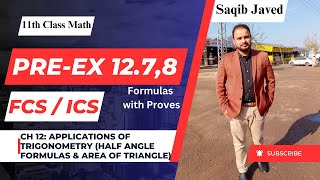 Proofs of Half Angle Formulas amp Area of Triangle Formulas  PreExercise 127 and 128 [upl. by Tombaugh57]