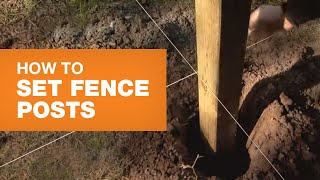 How to Install Fence Posts Stepbystep  The Home Depot Canada [upl. by Vinson]