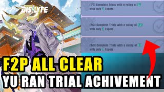 YU RAN TRIAL 3 ESPER ACHIVEMENT F2P CLEAR  DISLYTE [upl. by Notsur]