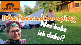 Motorradcamping  Was habe ich dabei [upl. by Lashond349]