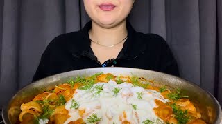 ASMR  MANTI MAKARNA  TÜRKÇE ASMR  TURKISH FOOD  ALT YAZI [upl. by Nance]