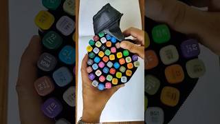 Unboxing dual tip Marker pen🥰👌 ytshorts shorts markerpenart markers [upl. by Nitsur]