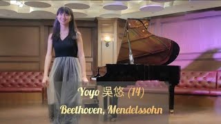 Yo Wu 14 Beethoven op102 3rd Mendelssohn Phantasy op28 [upl. by Bergen182]