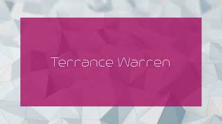 Terrance Warren  appearance [upl. by Mirelle]