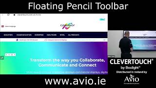 Clevertouch Floating Pencil Toolbar [upl. by Eciral]