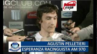 Agustín Pelletieri en Conferencia de Prensa  ESPERANZA RACINGUISTA AM 970 [upl. by Aicelet]