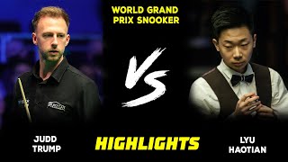 Judd Trump vs Lyu Haotian highlights  World Grand Prix Snooker 2024 [upl. by Bremble]